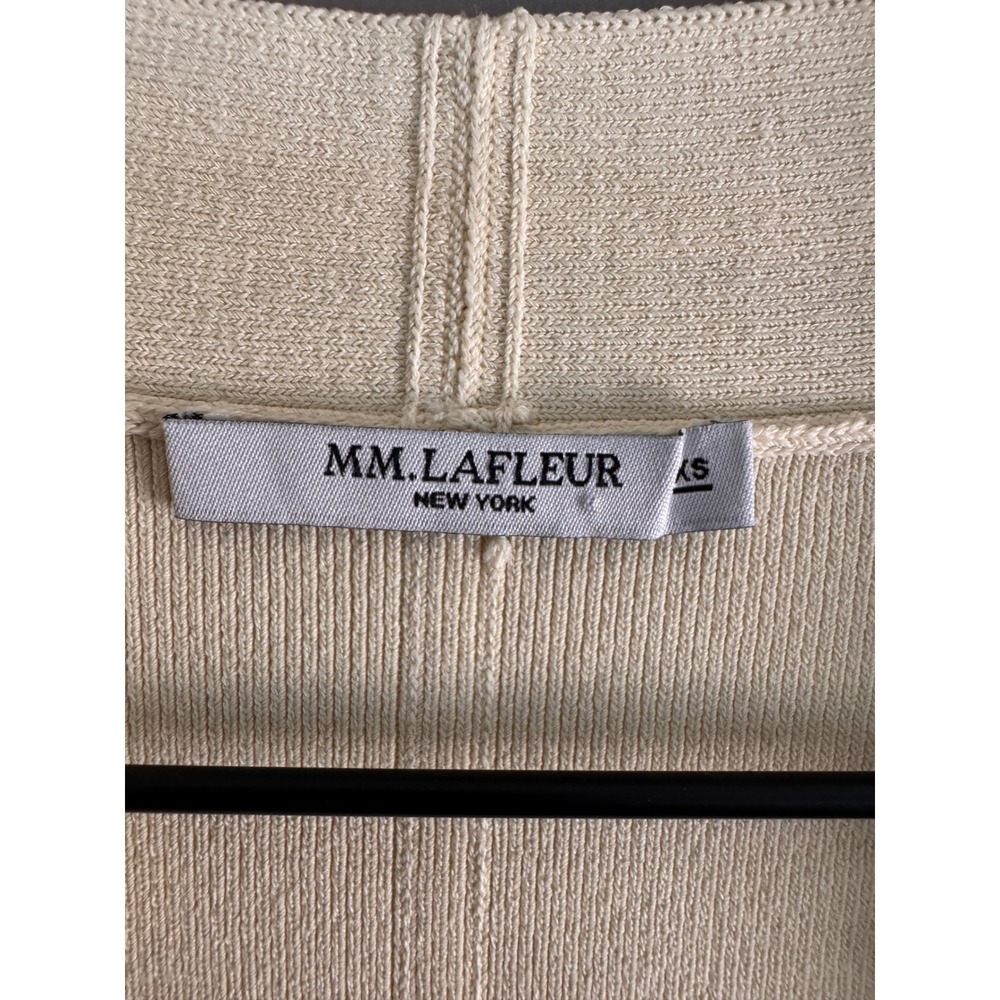MM.LaFleur Woolf Jardigan Cream Ecru Knit Open Front Jacket XS RPFC-19-021‎ - Picture 3 of 8